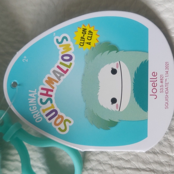 BNWT Squishmallows Joelle the Bigfoot Clip 3.5" - Picture 4 of 4